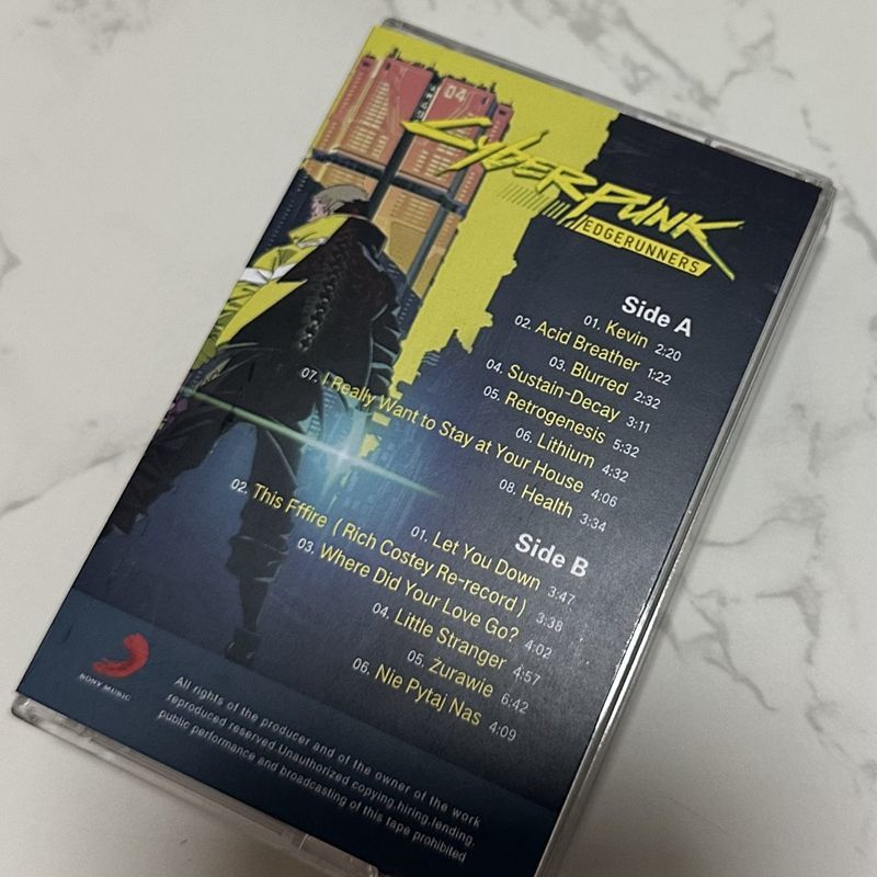 Movies - Cyberpunk Style Movie Soundtrack Cassette Tape