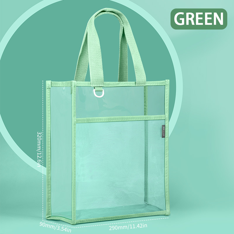 Stationery Books - HUAJIE Transparent File Bag, Large Capacity