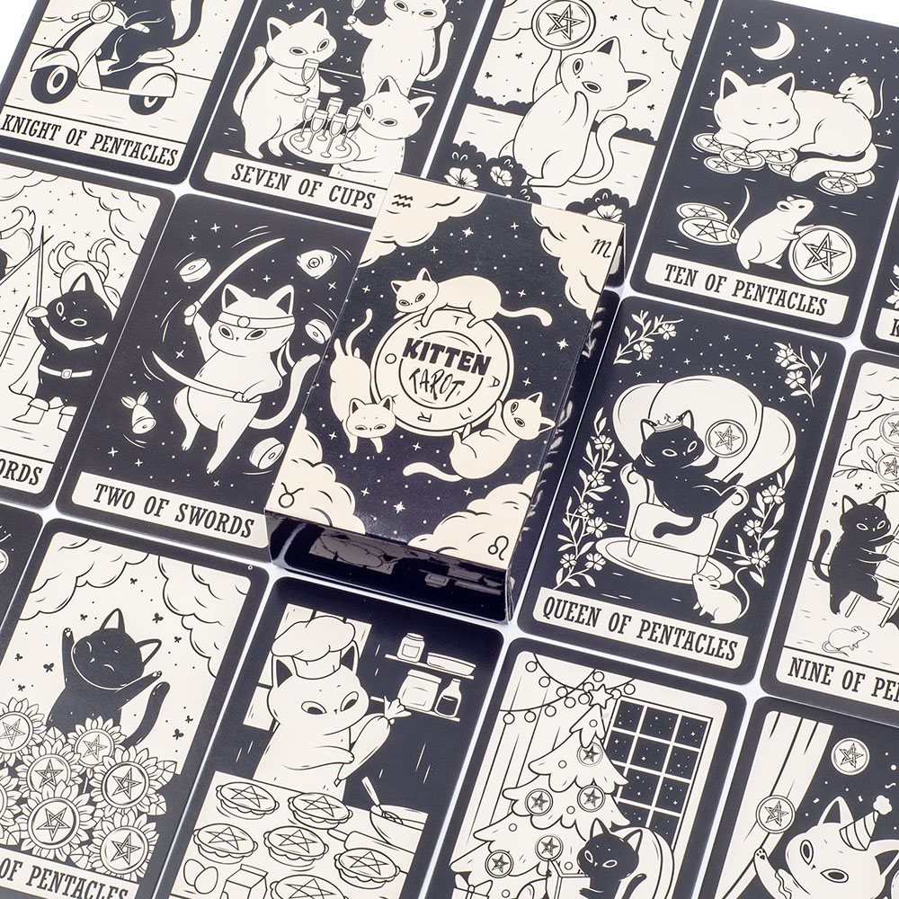 Kitten Tarot Deck 78Pcs Cute B - Tarot Deck With Guidebook ulasan dan harga