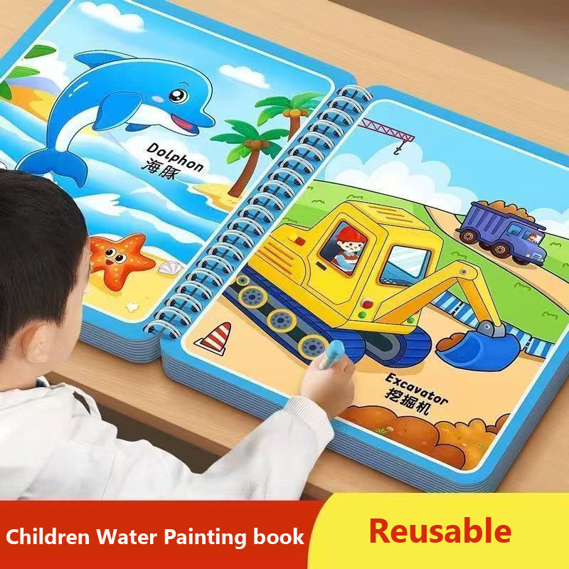Magic Water Drawing Book Child - Reusable Water Magic Coloring Book ulasan dan harga