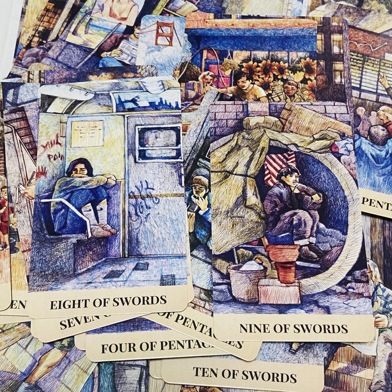 City Labyrinth Tarot Cards 78  - Tarot Deck With Guidebook ulasan dan harga