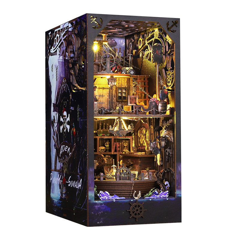 2014 DIY Book Nook Doll House  - Diy Wooden Book Nook Kit Shelf Insert ulasan dan harga