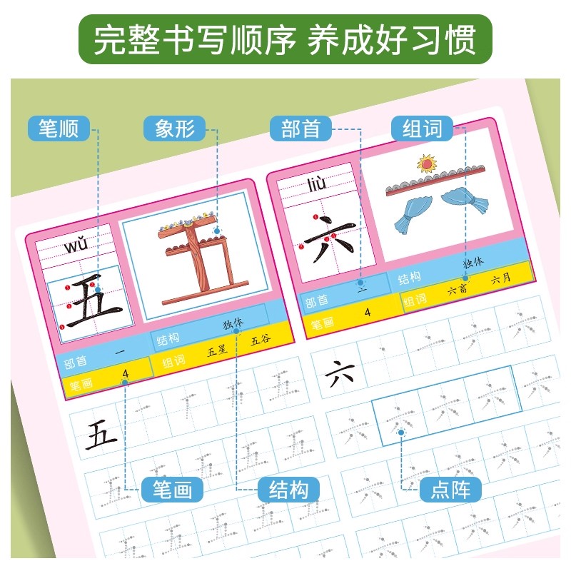 2 Books Preschool 800 Chinese  - Chinese Calligraphy Practice Book ulasan dan harga
