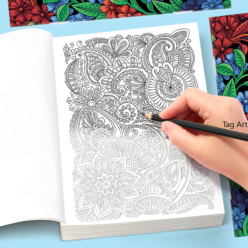 Adult Meditation, Stress Relie - Adult Coloring Book Stress Relief ulasan dan harga