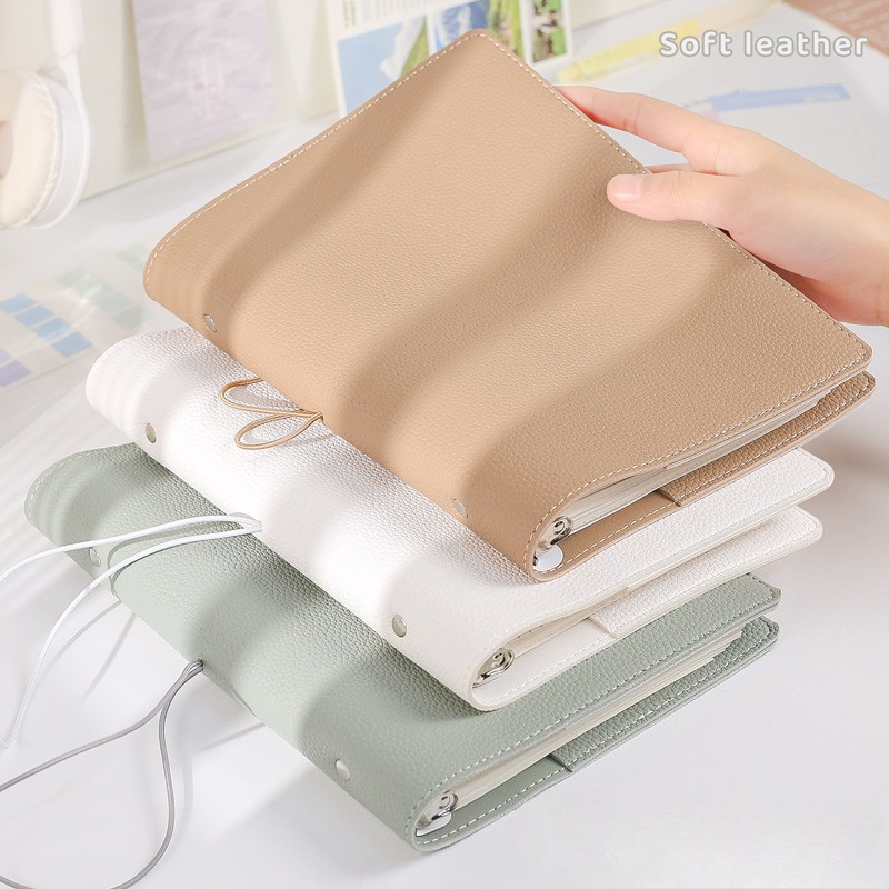 A5  Soft PU DIY Binder Photoca - Vintage Leather Journal Notebook ulasan dan harga