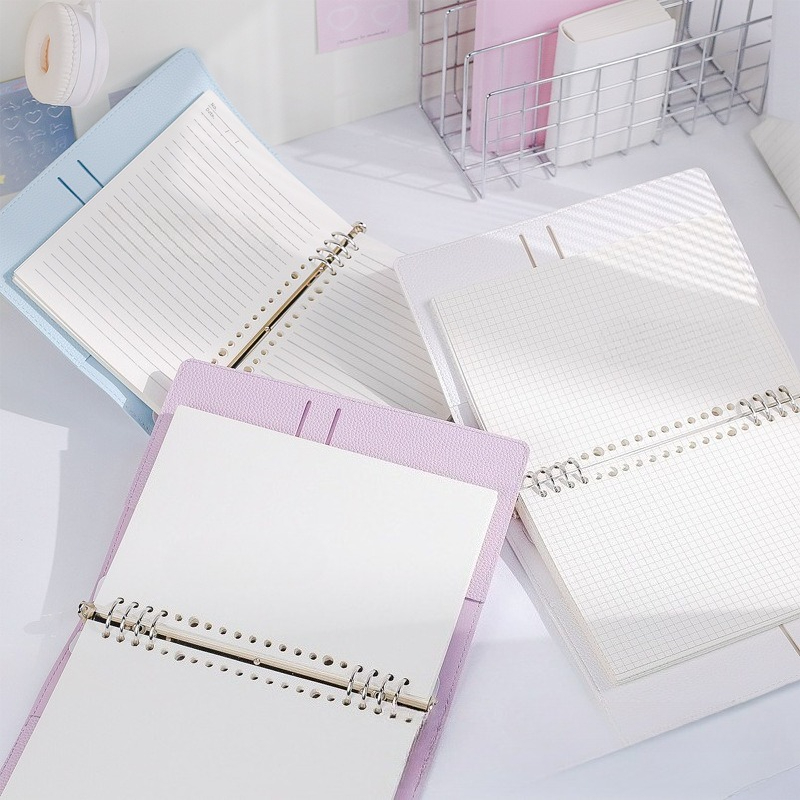 A5  Soft PU DIY Binder Photoca - Vintage Leather Journal Notebook ulasan dan harga
