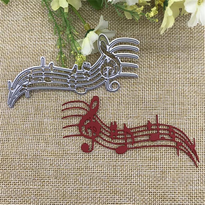 1/2Pcs Music Note Metal Cuttin - Blank Sheet Music Notebook ulasan dan harga