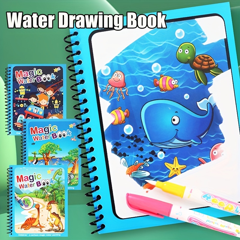Magical Book Water Drawing Mon - Reusable Water Magic Coloring Book ulasan dan harga