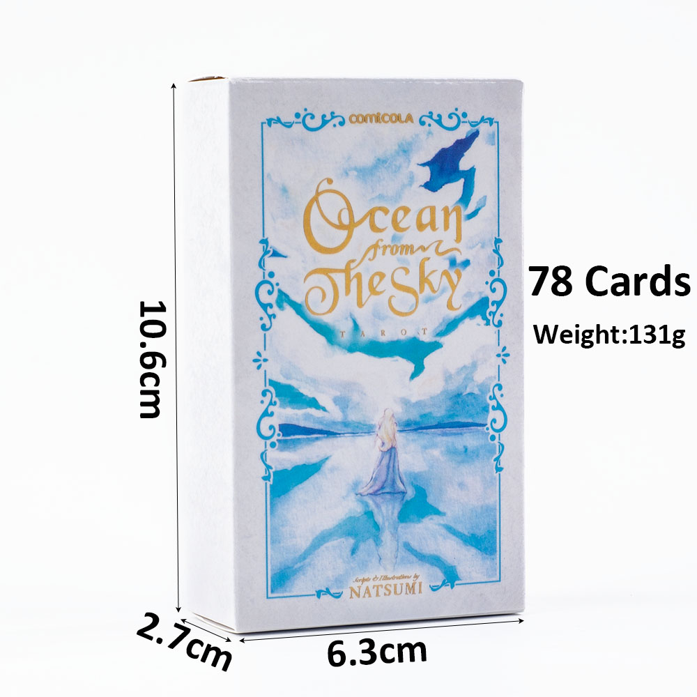 10.3*6cm Hand-Painted Watercol - Tarot Deck With Guidebook ulasan dan harga