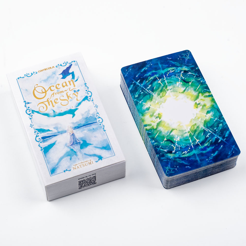 10.3*6cm Hand-Painted Watercol - Tarot Deck With Guidebook ulasan dan harga