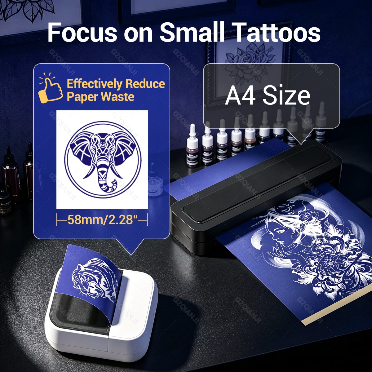 2Inch Portable Mini Tattoo Pri - Mini Pocket Thermal Printer Paper Roll ulasan dan harga