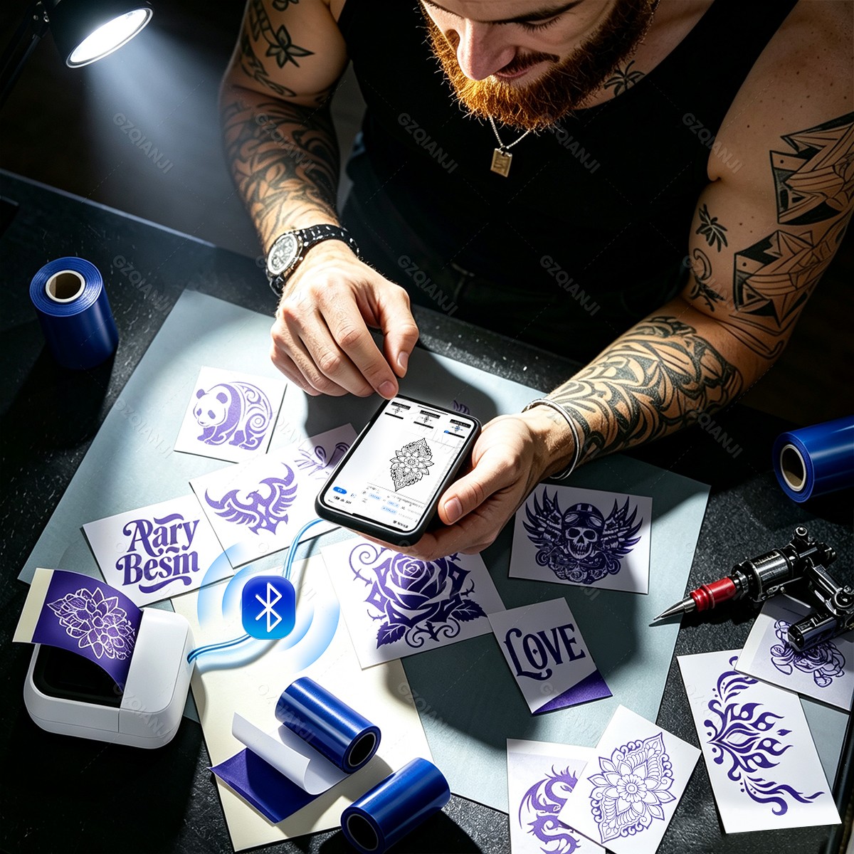 2Inch Portable Mini Tattoo Pri - Mini Pocket Thermal Printer Paper Roll ulasan dan harga