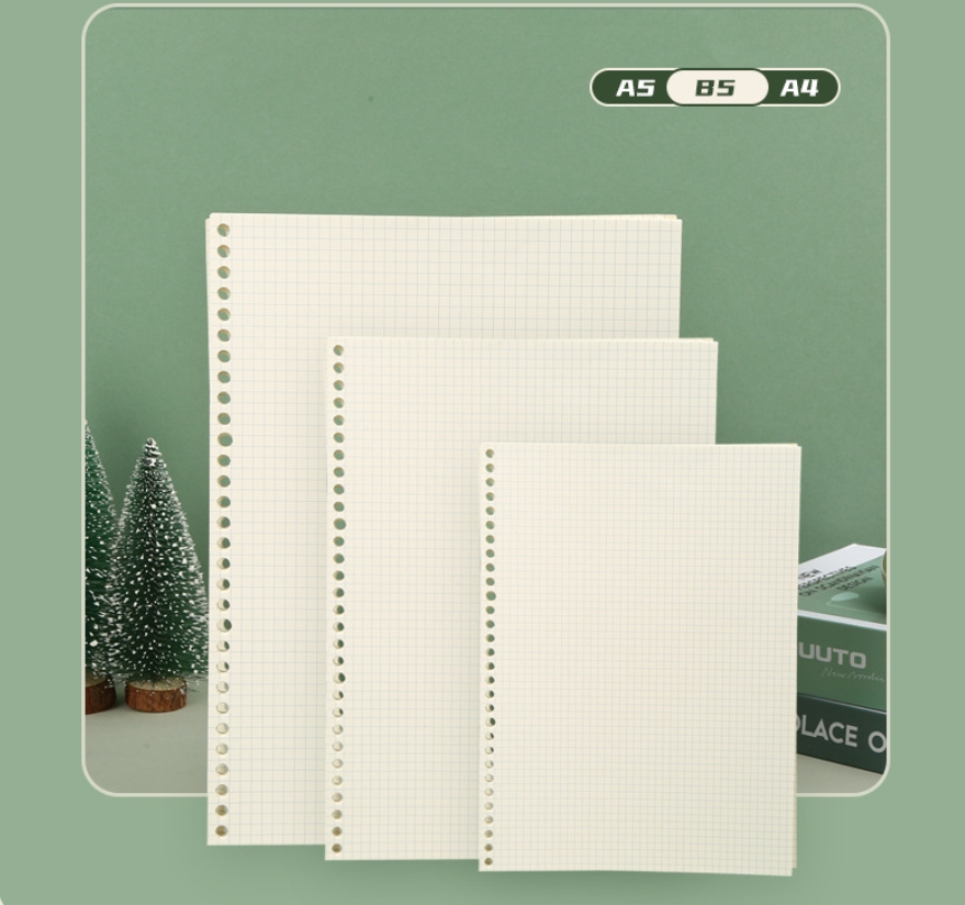 A5 B5 Line Grid 20Holes Loose- - A5 Spiral Dotted Grid Notebook ulasan dan harga