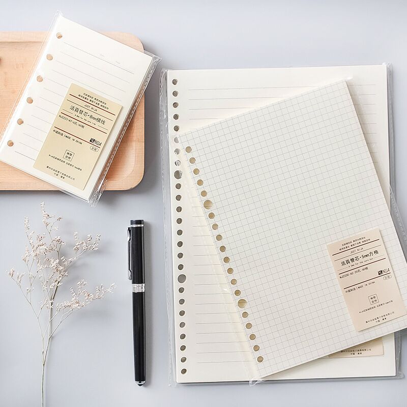 A5 B5 Line Grid 20Holes Loose- - A5 Spiral Dotted Grid Notebook ulasan dan harga
