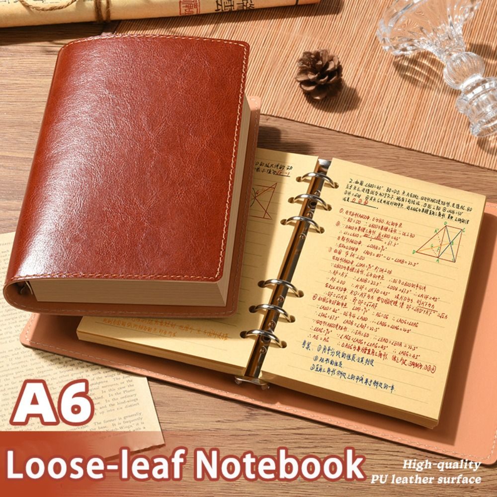 New A5/A6 Notebook Loose-leaf  - Vintage Leather Journal Notebook ulasan dan harga