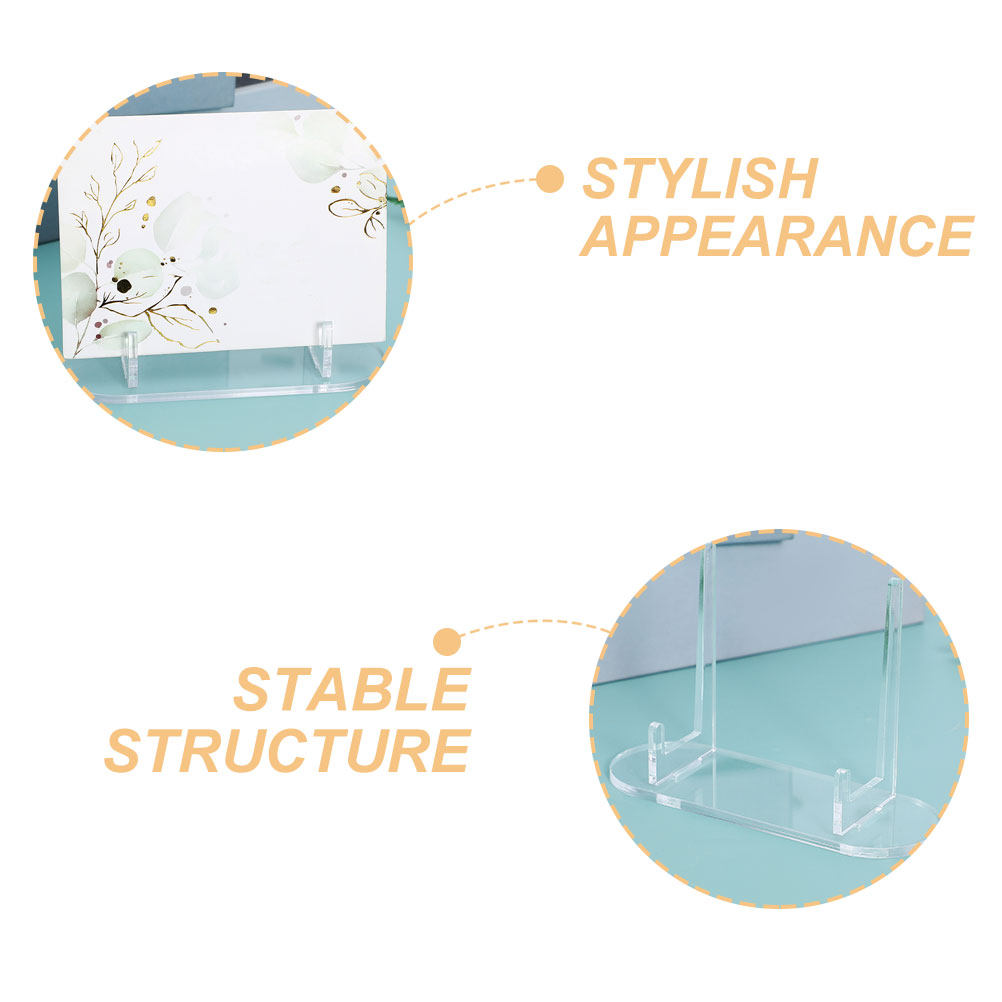 2Pcs Transparent Acrylic Displ - Clear Acrylic Book Stand Holder ulasan dan harga