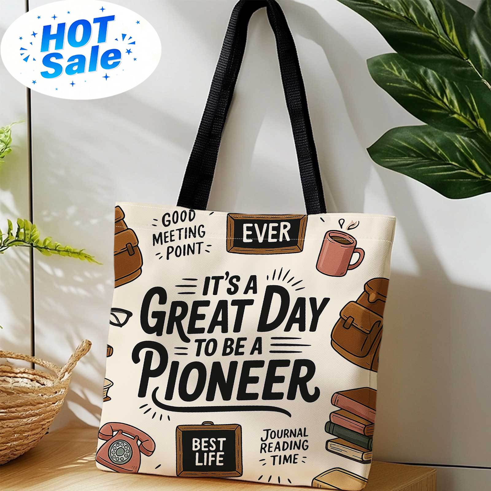 A Shopping Tote Bag with Print - Books ulasan dan harga