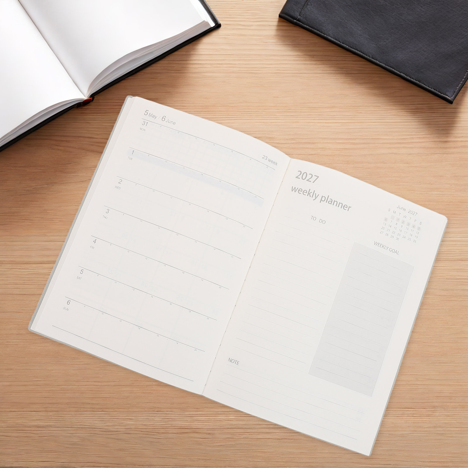 2027 Professional Planner Note - A5 Spiral Dotted Grid Notebook ulasan dan harga