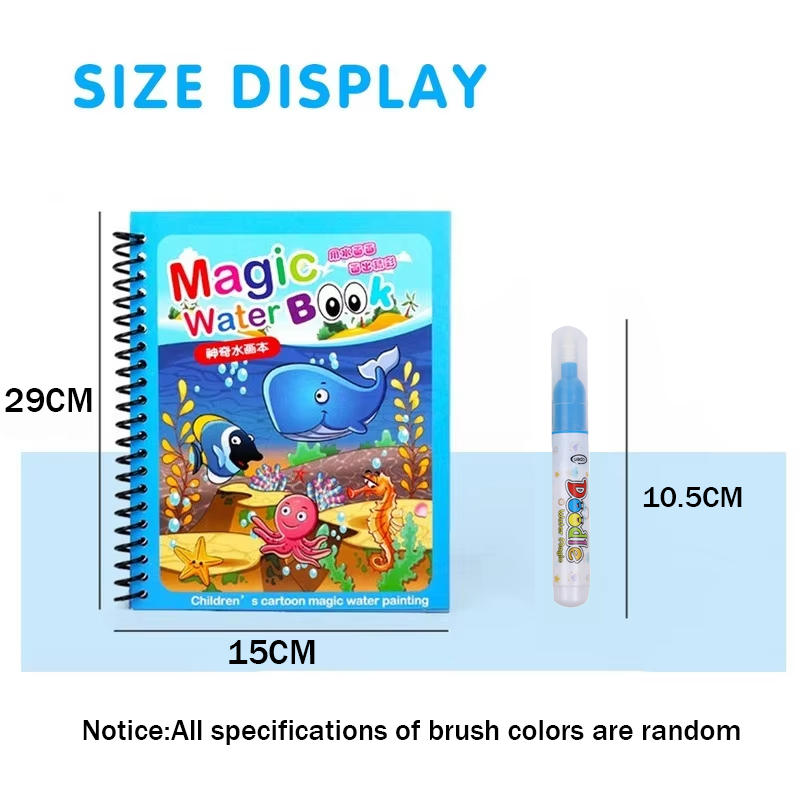 Cartoon Magic Water Drawing Bo - Reusable Water Magic Coloring Book ulasan dan harga