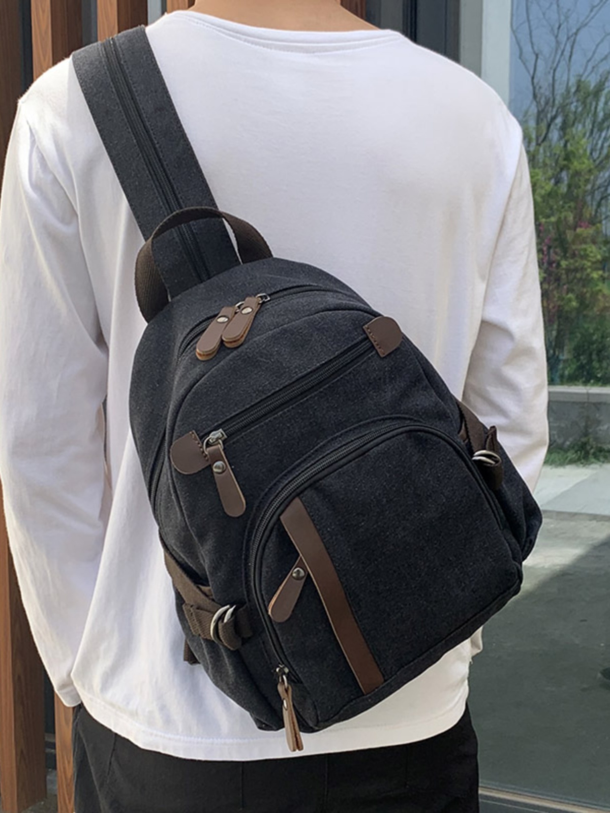 Small Canvas Backpack Leisure  - Books ulasan dan harga