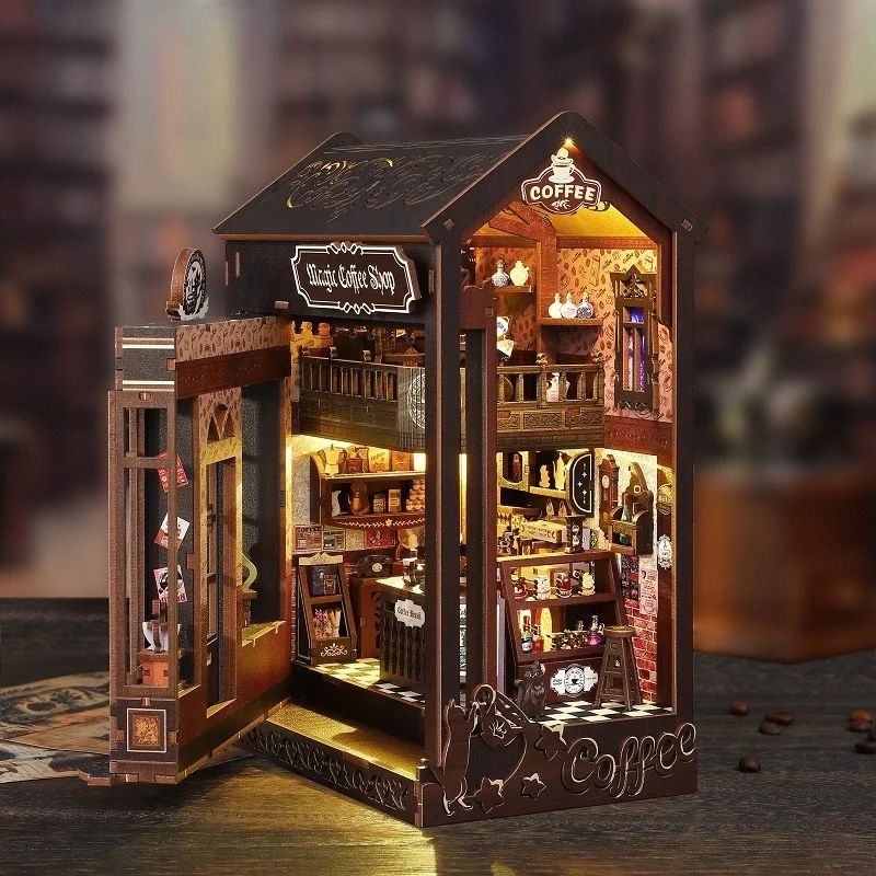 DIY Book Nook Shelf Insert Kit - Diy Wooden Book Nook Kit Shelf Insert ulasan dan harga