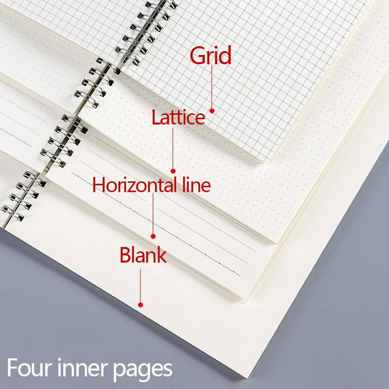 A5 A6 B5 Spiral book coil Note - A5 Spiral Dotted Grid Notebook ulasan dan harga