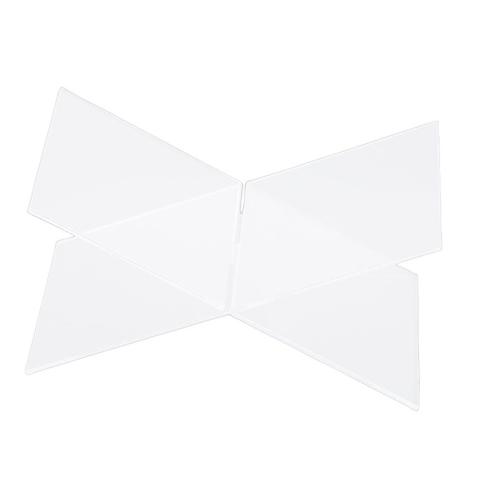 1set X-Shaped Design Acrylic B - Clear Acrylic Book Stand Holder ulasan dan harga