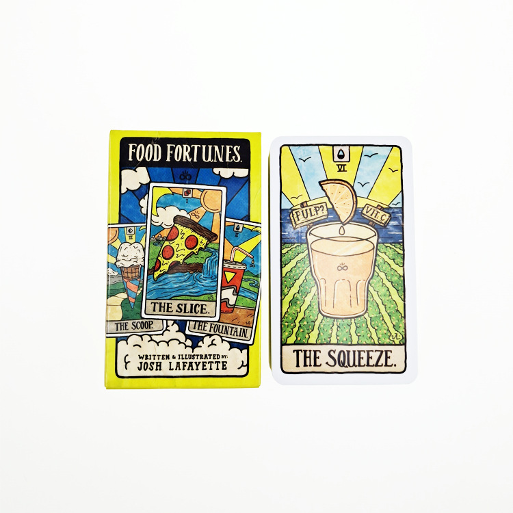 New 78 Illustrated Food&Drink  - Tarot Deck With Guidebook ulasan dan harga
