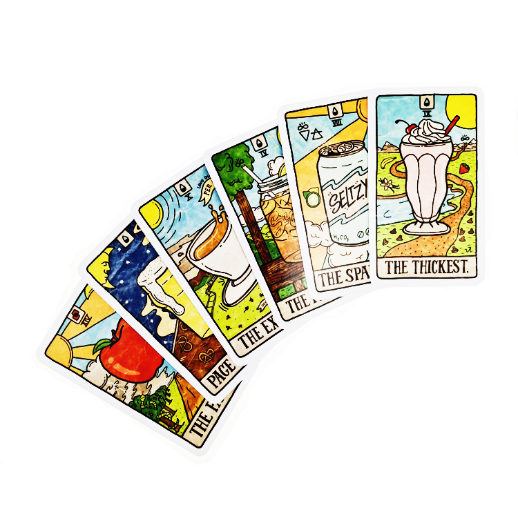 New 78 Illustrated Food&Drink  - Tarot Deck With Guidebook ulasan dan harga