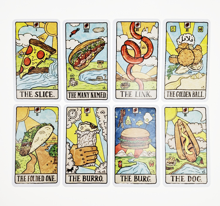 New 78 Illustrated Food&Drink  - Tarot Deck With Guidebook ulasan dan harga
