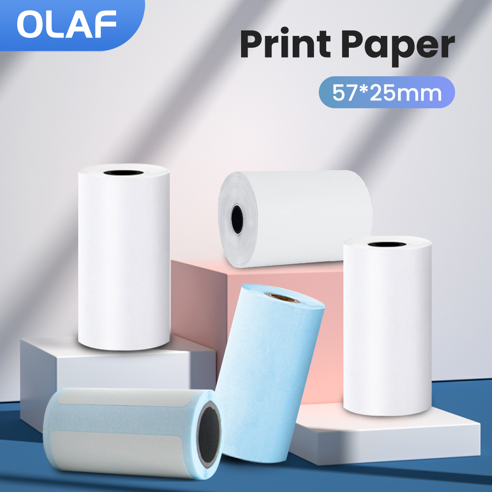 57MM Rolls Thermal Paper Self- - Mini Pocket Thermal Printer Paper Roll ulasan dan harga