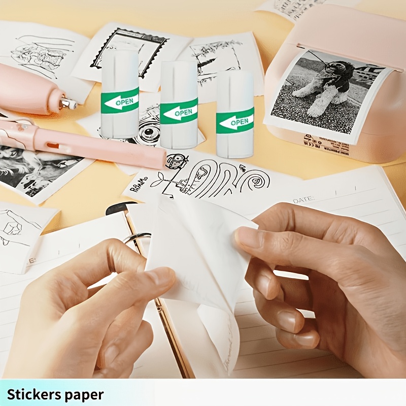 13 Rolls 57x25mm Mini Thermal  - Mini Pocket Thermal Printer Paper Roll ulasan dan harga