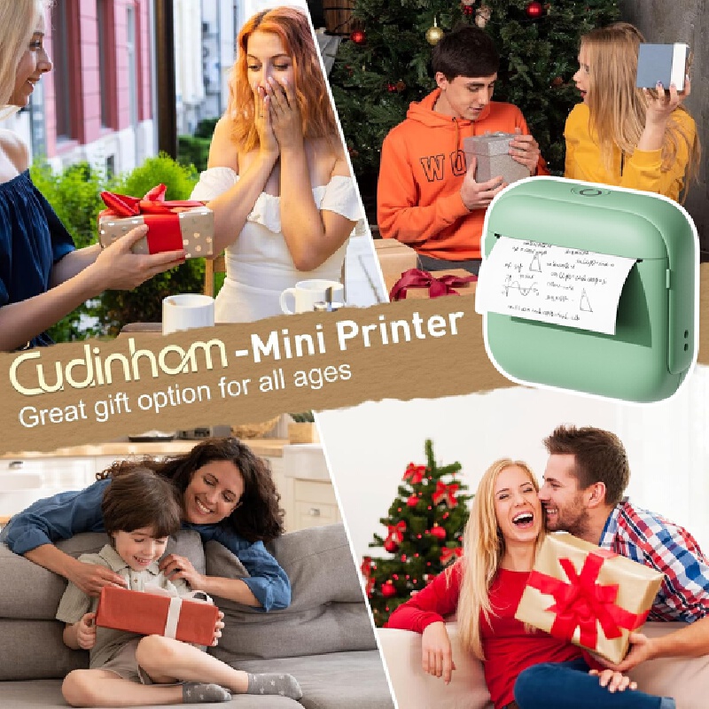 Mini Pocket Bluetooth Inkless  - Mini Pocket Thermal Printer Paper Roll ulasan dan harga