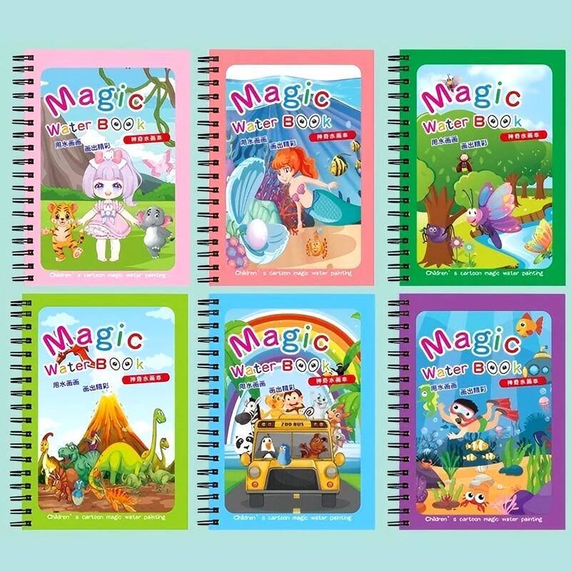 Magical Book Water Drawing Mon - Reusable Water Magic Coloring Book ulasan dan harga