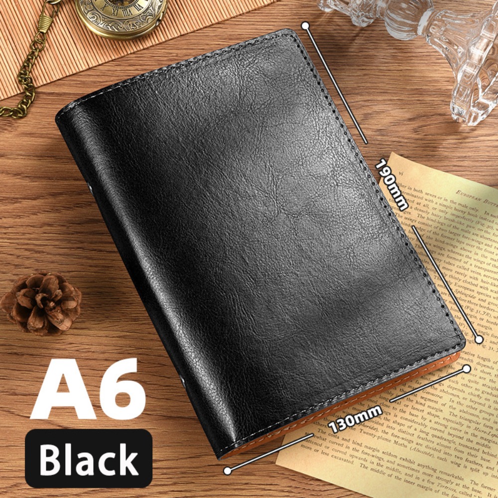 Vintage A5/A6 Notebook Loose-l - Vintage Leather Journal Notebook ulasan dan harga