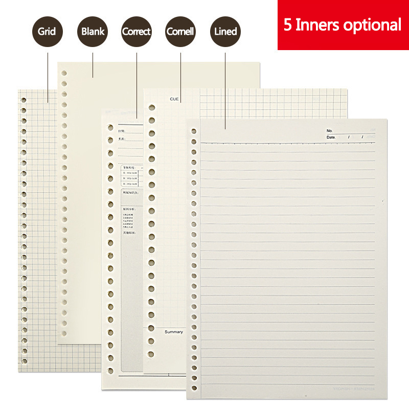 A5 B5 20Holes Loose-Leaf Noteb - A5 Spiral Dotted Grid Notebook ulasan dan harga