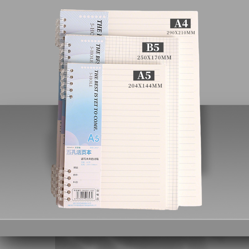 A4 B5 A5 Loose Leaf Notebook R - A5 Spiral Dotted Grid Notebook ulasan dan harga