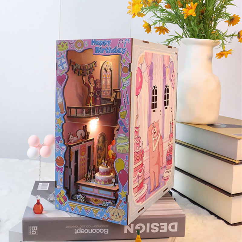 DIY Wooden Book Nook Shelf Ins - Diy Wooden Book Nook Kit Shelf Insert ulasan dan harga